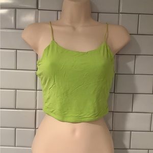 Light green fashion nova crop top size small